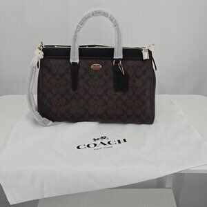 Coach Signature Morgan Smooth Leather Detailing F34617
